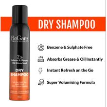 Eleganz Professional Dry Shampoo Adds 2X Volume & Bounce With Corn Starch - Benzene & Sulfate Free