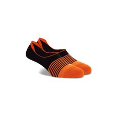 SockSoho Men Lava Edition No-Show Orange Socks