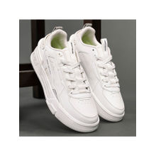Red Tape Mens Solid White Sneakers