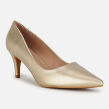 Allen Solly Women Gold Casual Heels