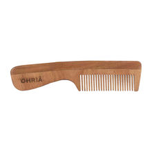 Ohria Ayurveda Natural Neem Wooden Comb with Handle