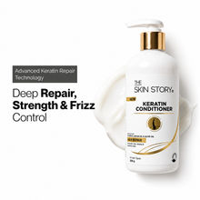 The Skin Story Sulphate Free Anti Frizz Keratin Hair Conditioner, Instant Gloss Smooth Shine, Vit E
