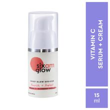 SIXAM Glow Chief Glow Officer Serum & Cream With SPF 20 PA++++, Vitamin C & Niacinamide