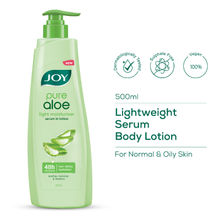Joy Pure Aloe Vera Body Lotion, Lightweight 48hr Moisturization for Normal & Oily Winter Skin
