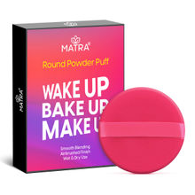 Matra Round Powder Puff Makeup Sponge Finger Pad with Strap (Color May Vary)