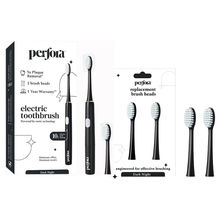 Perfora Electric Toothbrush - Dark Night + Brush Heads Combo