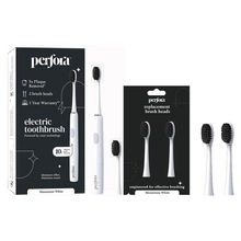 Perfora Electric Toothbrush - Moonstone White + Brush Heads Combo