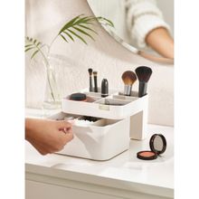 Joseph Joseph Viva Cosmetic Organiser with Drawer, Medium, White