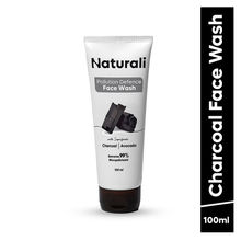 Naturali Pollution Defence Face Wash With Charcoal & Avocado For Pollution Defence