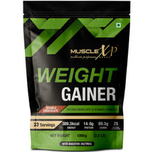 MuscleXP Weight Gainer - With 25 Vitamins And Minerals, Digestive Enzymes - Double Chocolate