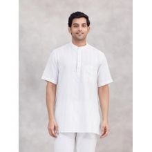 Fabindia Off White Cotton Short Kurta