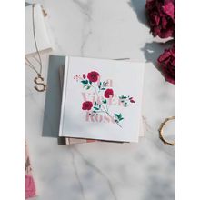 Fangled La Vie En Rose Notebook Hardcover 240 Plain Pages White Square 6 X 6 Inches
