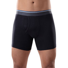 GLOOT Anti Odor Cotton Tencel Cooling Boxer Brief-Jet Black - GLUCTOEBB01