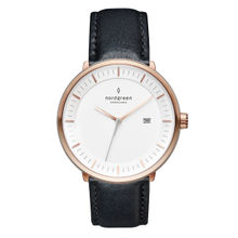 Nordgreen Men White Philosopher Combination Leather Watch (PH40RGLEBLXX) (L)