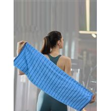 Nautica Solid Navy Blue Ridgeport Super Soft Cotton Gym Towel (Pack Of 2) (M)