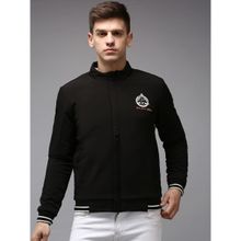 SHOWOFF Men Solid Black High Neck Padded Jacket