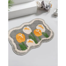 HOSTA HOMES Water Absorbant Anti Skid Multipurpose Mat By Hosta Homes Grey