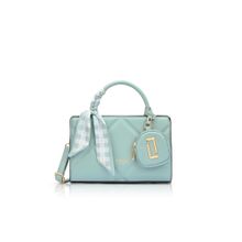 Lavie Luxe Green Synthetic Leather Textured Handbag with Detachable Strap