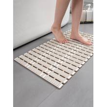 BIANCA Anti Slip Bath Mat -1Pc (Eurogrid) Stripe-Beige White