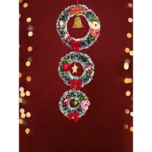 DecorTwist 3 Wreath Mistletoe Door Décor Multicolor