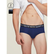 XYXX Men's Intellisoft Antimicrobial Micro Modal Hues Brief (Pack Of 2) - Multi-Color