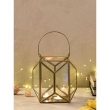 The 7 DeKor Emerald cut glass lantern