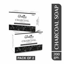 Globus Naturals Deep Cleaning & Exfoliating Activated Charcoal Soap (Pack Of 2)