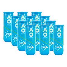 Dunlop Sports Australian Open 12 Cans with 36 Yellow Tennis Balls