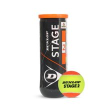 Dunlop Sports Stage Two Green 4 Cans with 12 Yellow Tennis Balls