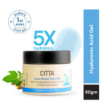 CITTA Aqua Boost Face Gel with 5X Hydration. 1st Frost Gel for oily skin with Hyaluronic Acid