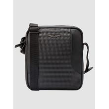 Police Faux Leather Marcus Black Body Bag for Men