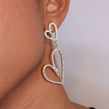 Pipa Bella by Nykaa Fashion Double Heart Gold Earrings