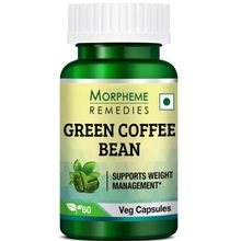 Morpheme Remedies Green Coffee Bean 500mg Extract For Supports Weight Management 60 Veg Capsules