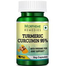 Morpheme Remedies Turmeric Curcumin 95% With Piperine for Joint Support