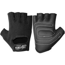 MuscleXP Gear-Up Fitness Gym Gloves - Black