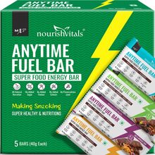 Nourish Vitals Anytime Fuel Super Food Energy Bar - Pack Of 5