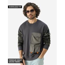 The Souled Store Original Black Ops Men Oversized Sweatshirts