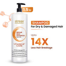 Streax Professional Vitariche Care Repair Max Shampoo For Dry, Damaged Hair