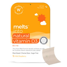 Wellbeing Nutrition Melts Natural Vitamin D3 + K2 (Mk-7), MCT Oil For Improved Bone Health