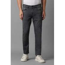 Louis Philippe Men Dark Grey Regular Fit Jeans
