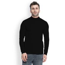 CHKOKKO Black High Neck T-Shirt