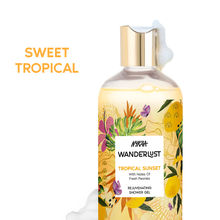 Wanderlust Tropical Sunset Fruity Fresh Perfume Body Wash with Mango & Caramel for Exfoliation & Hydrated Skin
