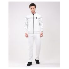 Monte Carlo Men's Off White Full Sleeve Sweatshirt with Track Pant