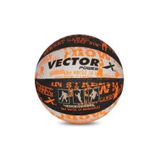Vector X Power Basketball Black-white-orange