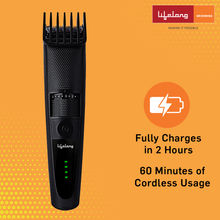 Lifelong 2 Hours Quick Charge Beard Trimmer For Man (LLPCM07)
