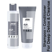Nykaa Naturals Charcoal & Bamboo Deep Detox And Cleanse Shampoo & Conditioner Hair Combo
