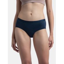 Jockey 1871 Women Tactel Microfiber Elastane Stretch Period Panty - Navy