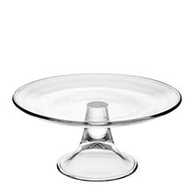 Vidivi Glass Banquet Footed Plate, 33 Cm, Dishwasher Safe, Made In Italy
