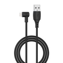 Portronics Konnect HD 8 Pin Cable, 3A Fast Charging, 1.2 Meter Compatible with iOS Devices (Black)