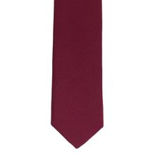 The Tie Hub Solid Maroon Ultra Thin Microfiber Necktie